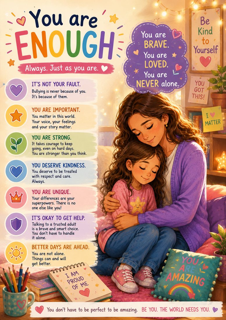 "You are enough" poster