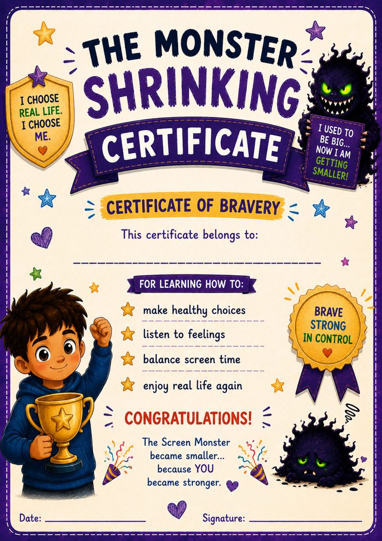 Monster-shrinking certificate