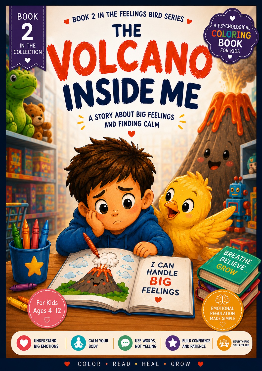 The Volcano Inside Me — A story about big feelings and finding calm