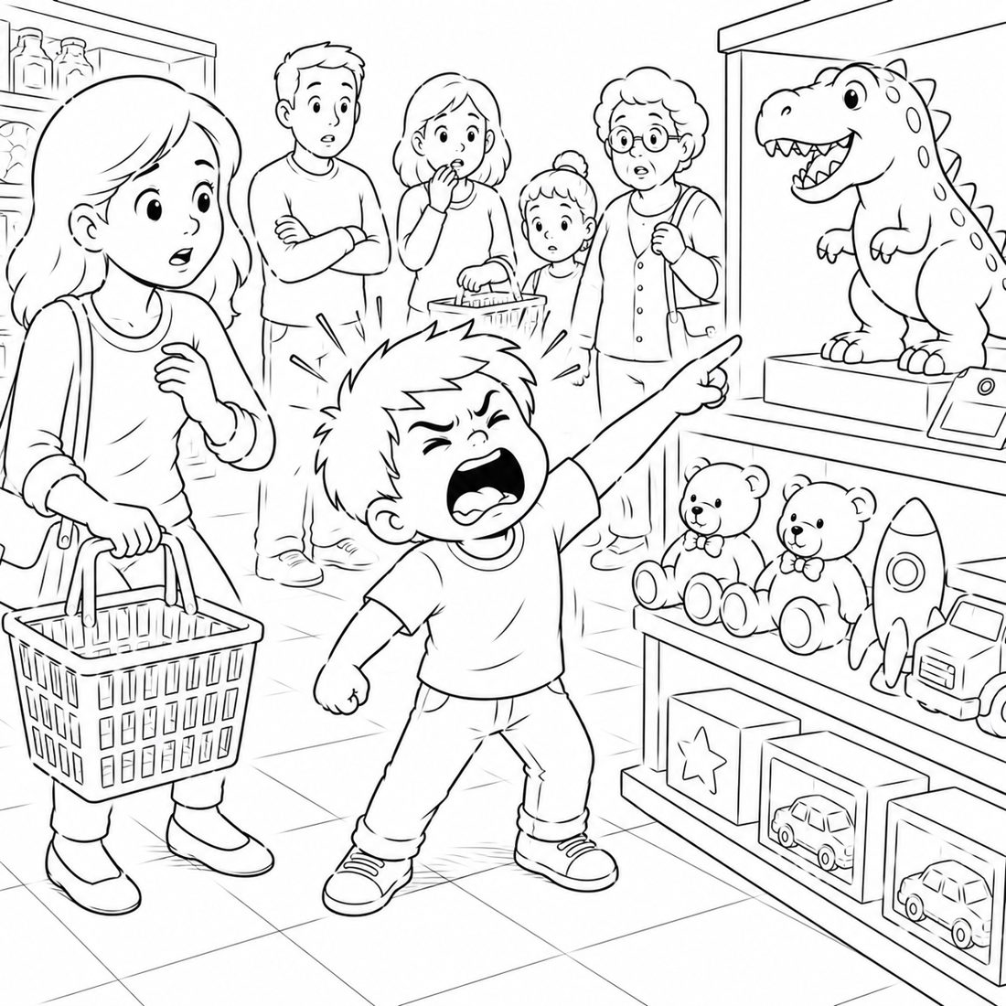 Coloring page: the meltdown